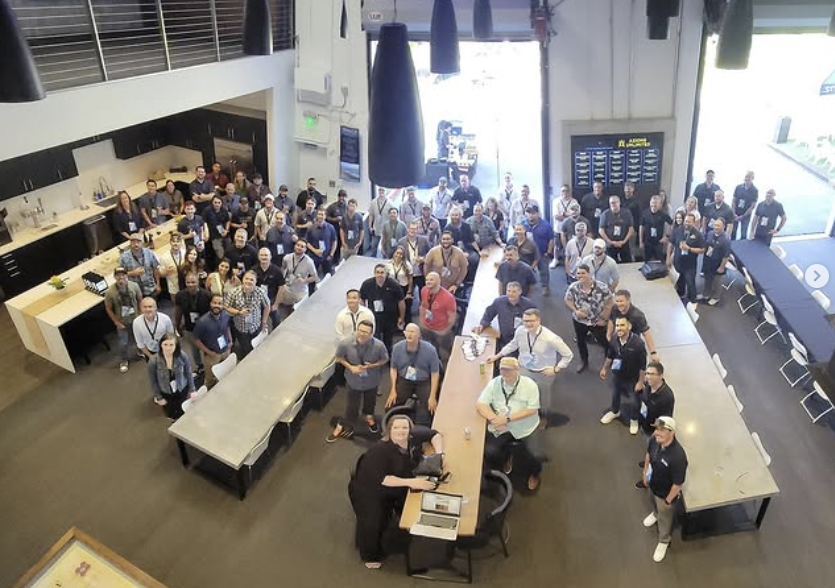 A group shot of the last Azione Emerging Leaders Symposium, hosted last Fall by Sonance [Phot credit | Azione Unlimited, Instagram]